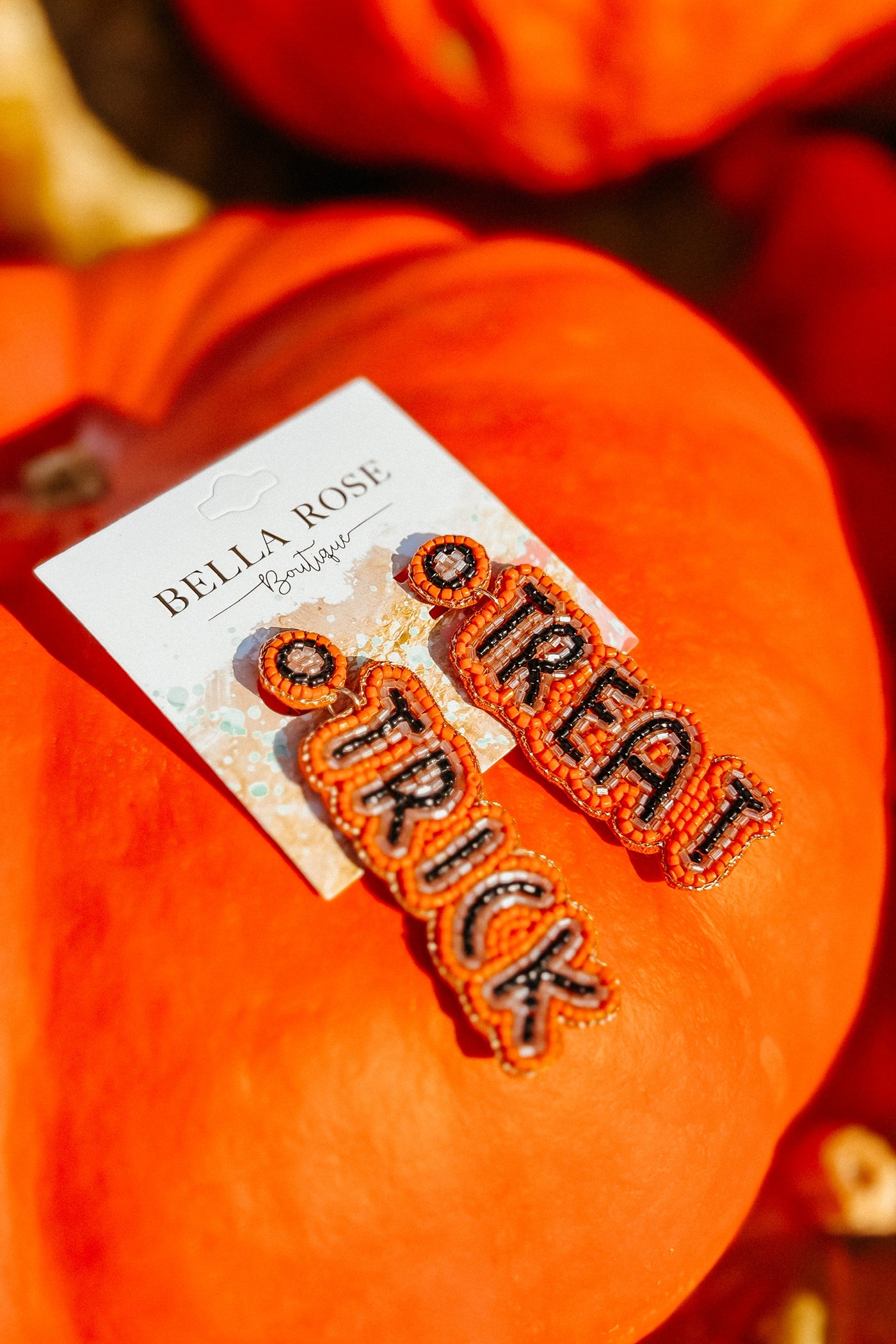 Trick Or Treat Seed Bead Earrings