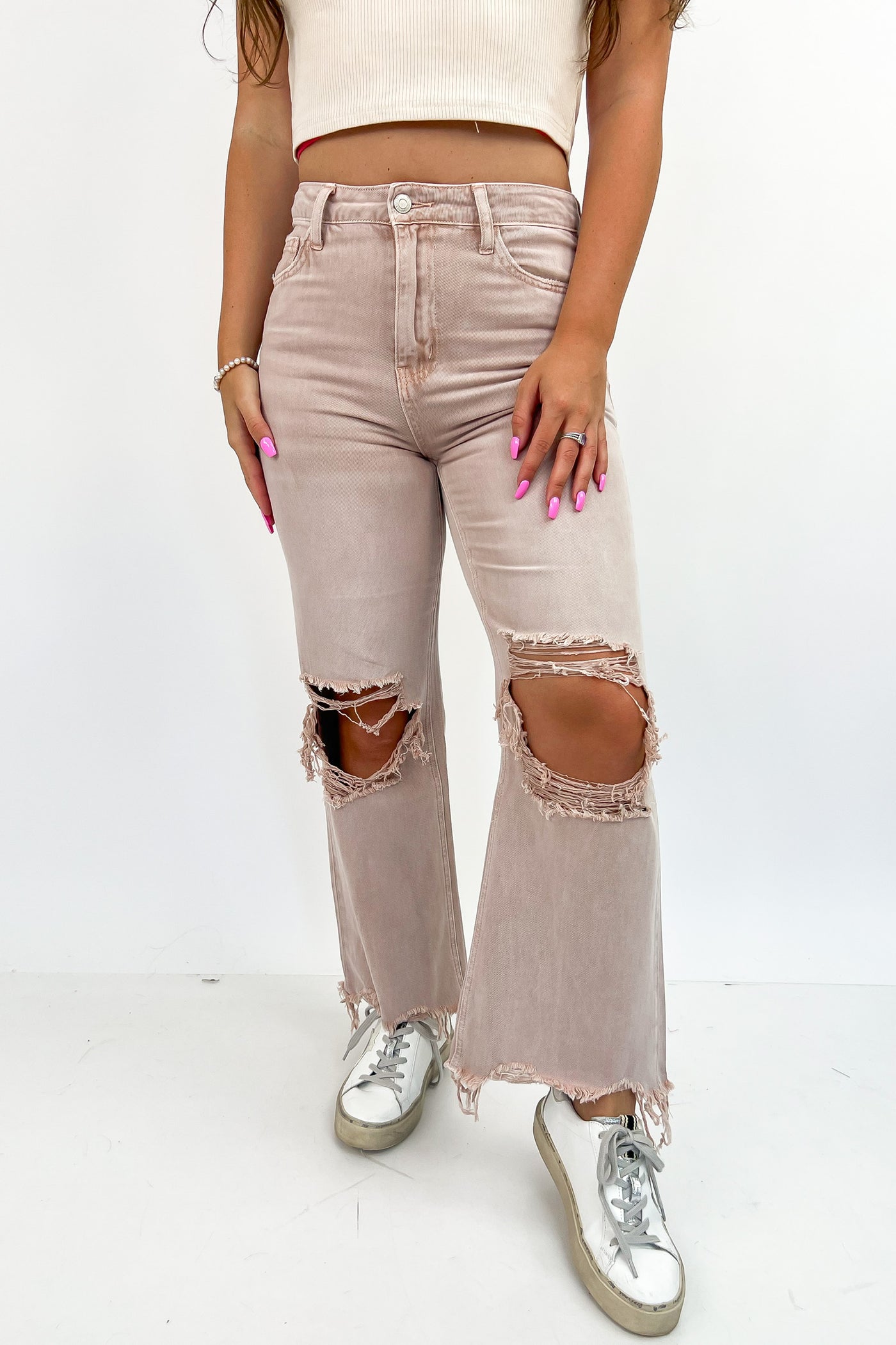Endless Dreams Crop Flare Jeans
