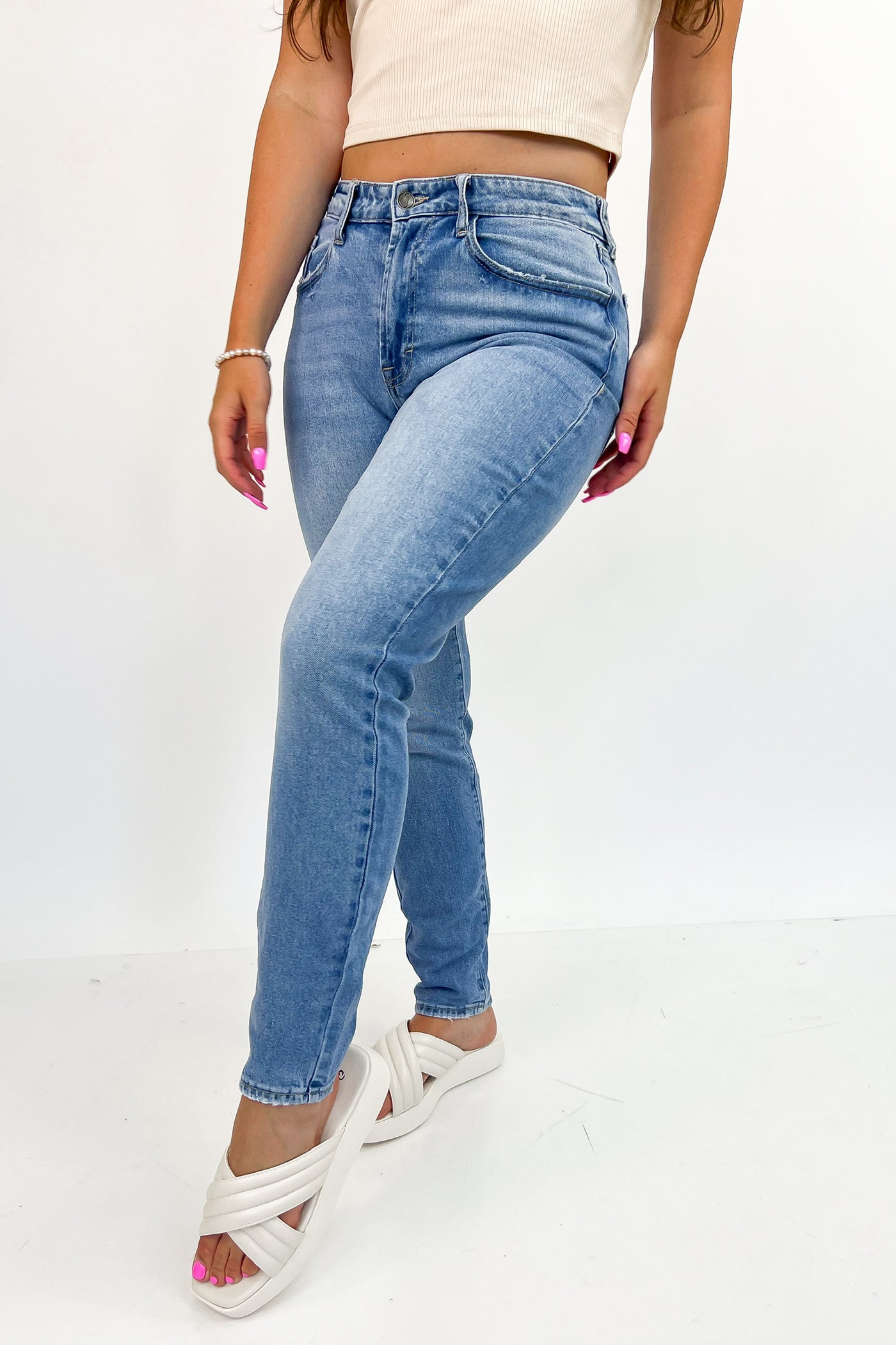 Finn High Rise Mom Skinny