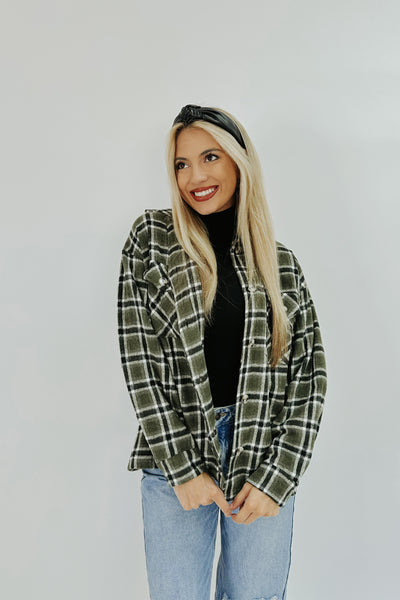 Something To Say Plaid Shacket