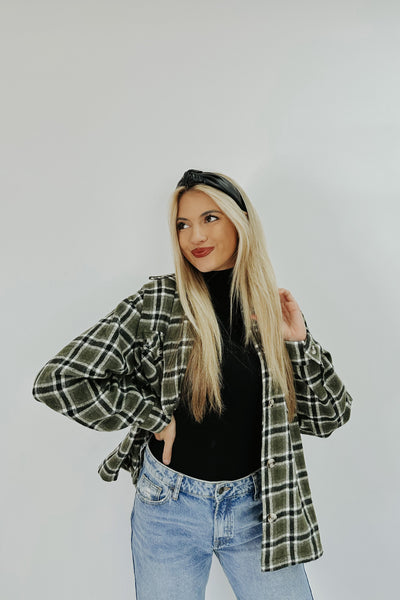 Something To Say Plaid Shacket