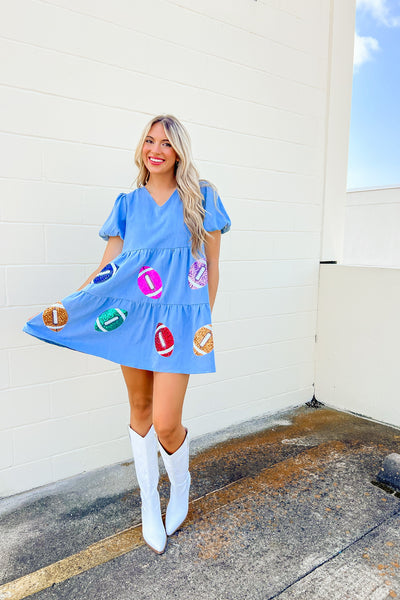 Friday Night Lights Sequins Football Dress
