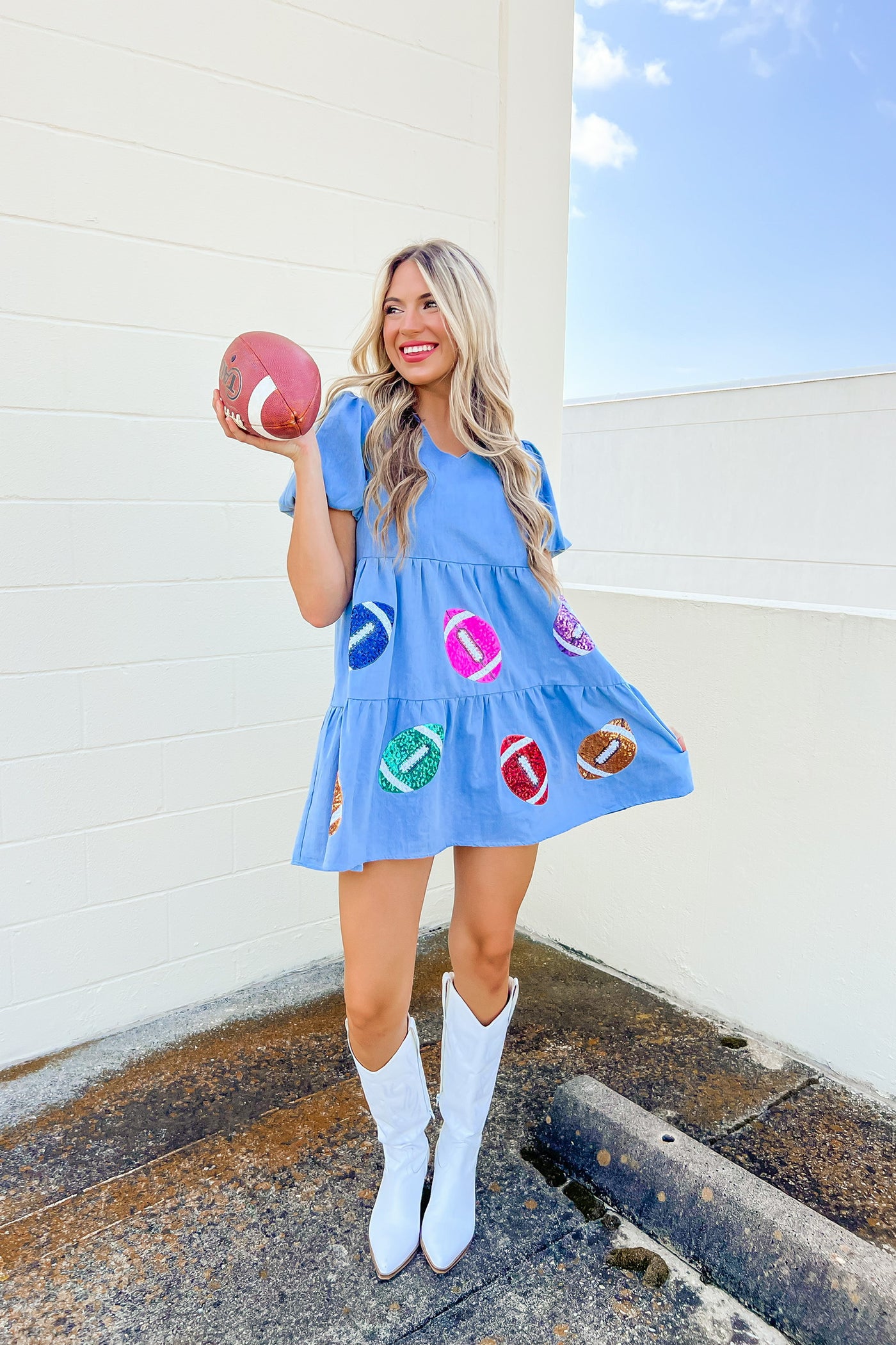 Friday Night Lights Sequins Football Dress