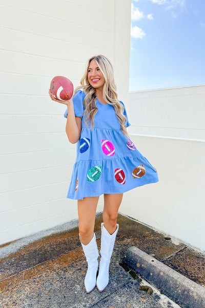 Friday Night Lights Sequins Football Dress