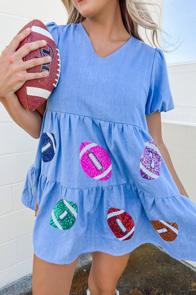 Friday Night Lights Sequins Football Dress
