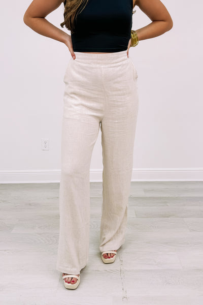 Simple For Summer Linen Pants