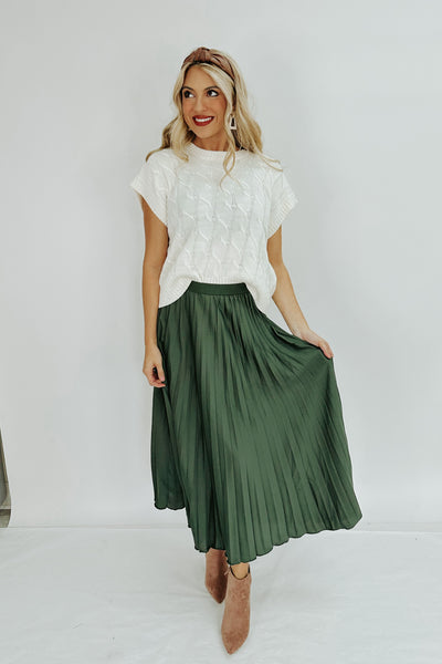 Modest Mindset Pleated Skirt