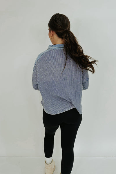 Not Interested Acid Washed Shacket