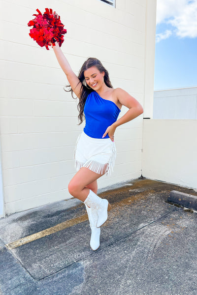 Glow A Little One Shoulder Bodysuit