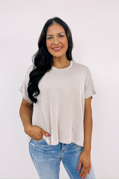 RESTOCK: On To Simpler Times Ribbed Top
