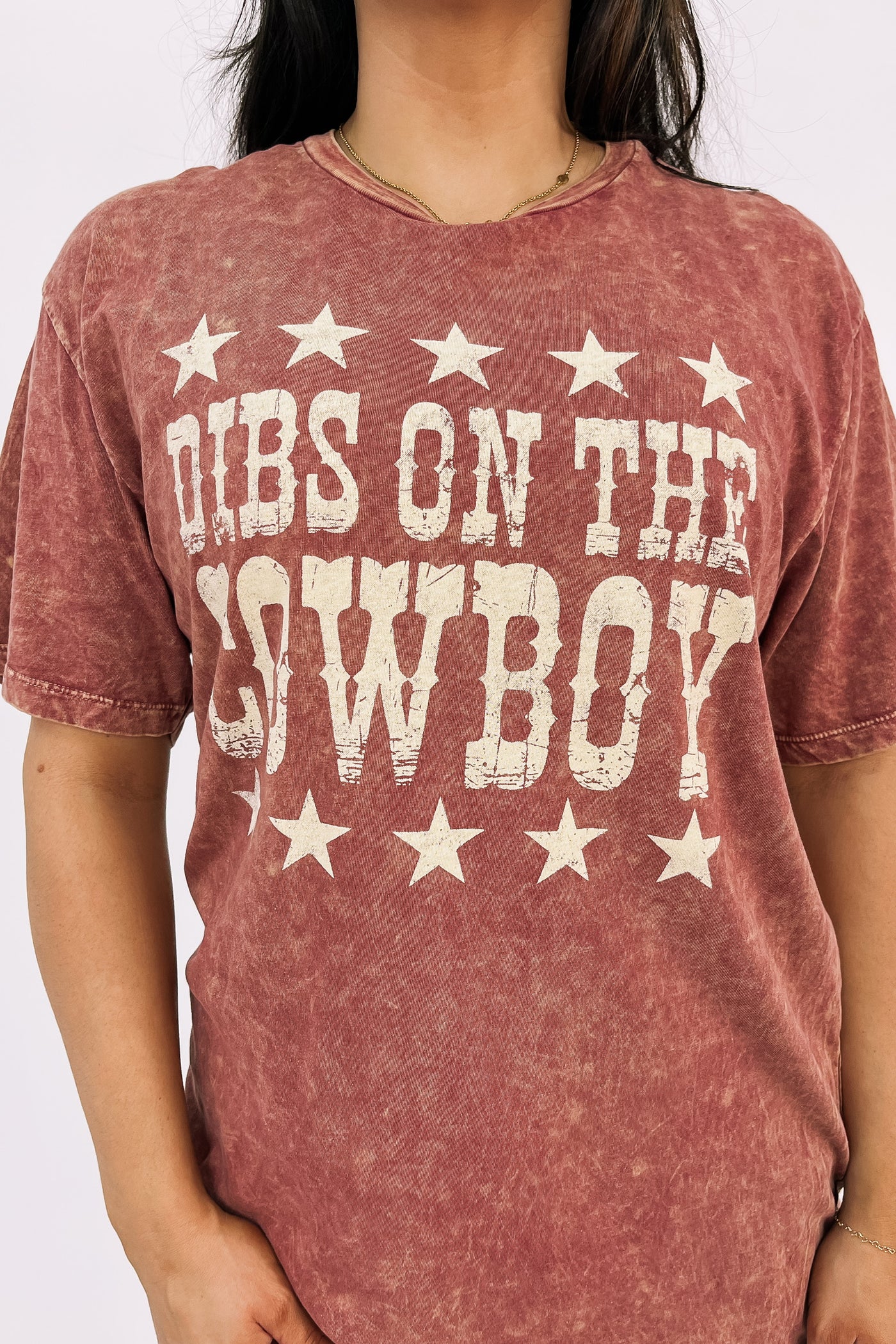 Dibs On The Cowboy Graphic Top