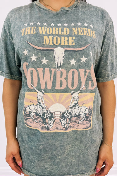 The World Needs More Cowboys Graphic Top