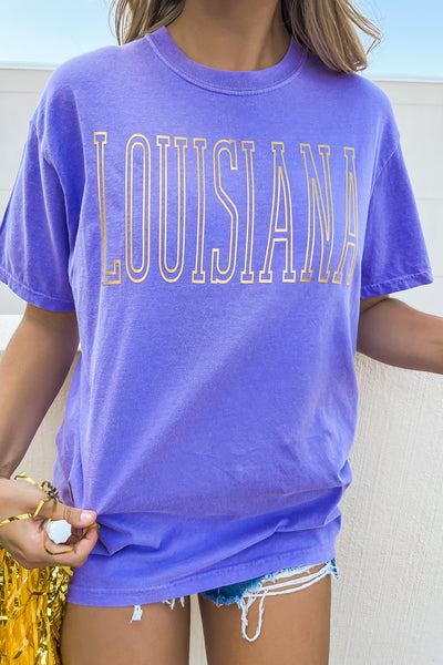 LSU Rep Your College Graphic Tee