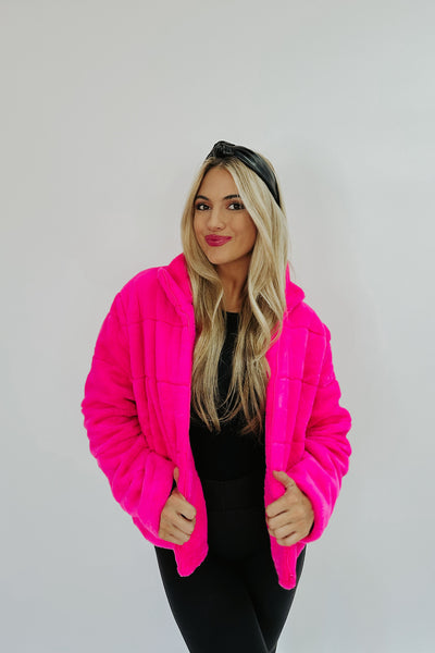 I've Got Big Plans Faux Fur Jacket