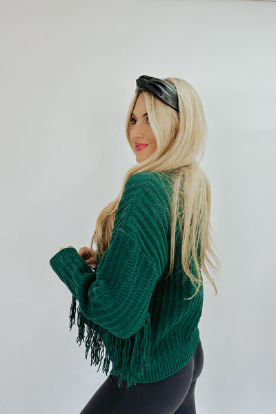 Definitely Not Average Fringe Sweater