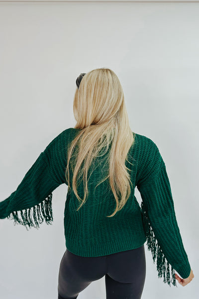 Definitely Not Average Fringe Sweater