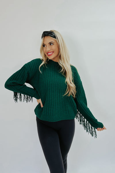 Definitely Not Average Fringe Sweater