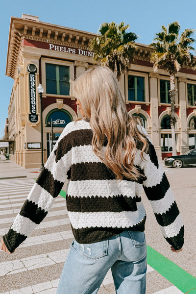 Crossing A Line Knit Sweater