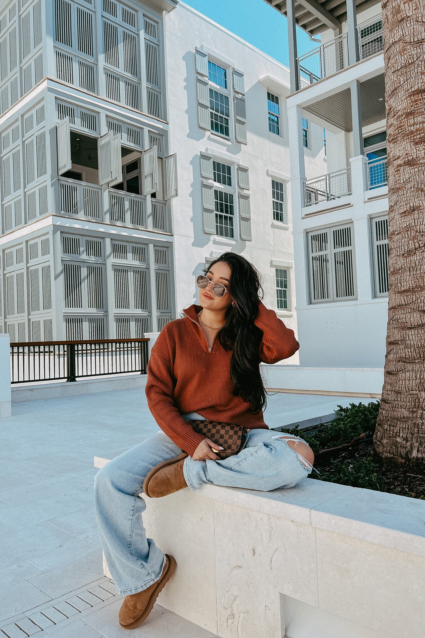 In Theory Quarter-Zip Sweater