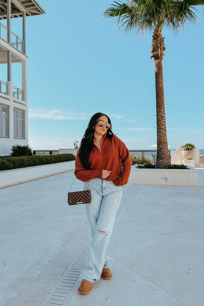 In Theory Quarter-Zip Sweater