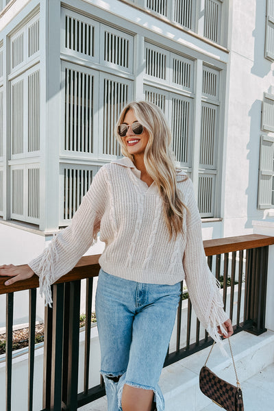 About That Fringe Life Sweater