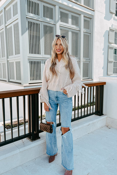 About That Fringe Life Sweater