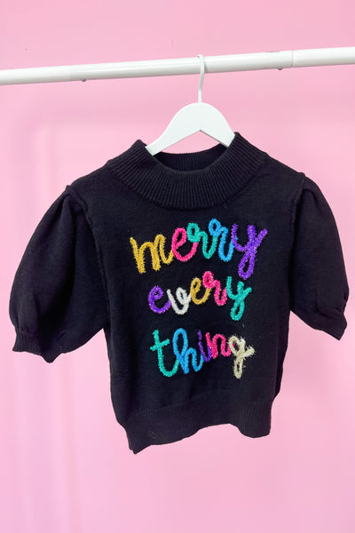 Merry Everything Tinsel Sweater