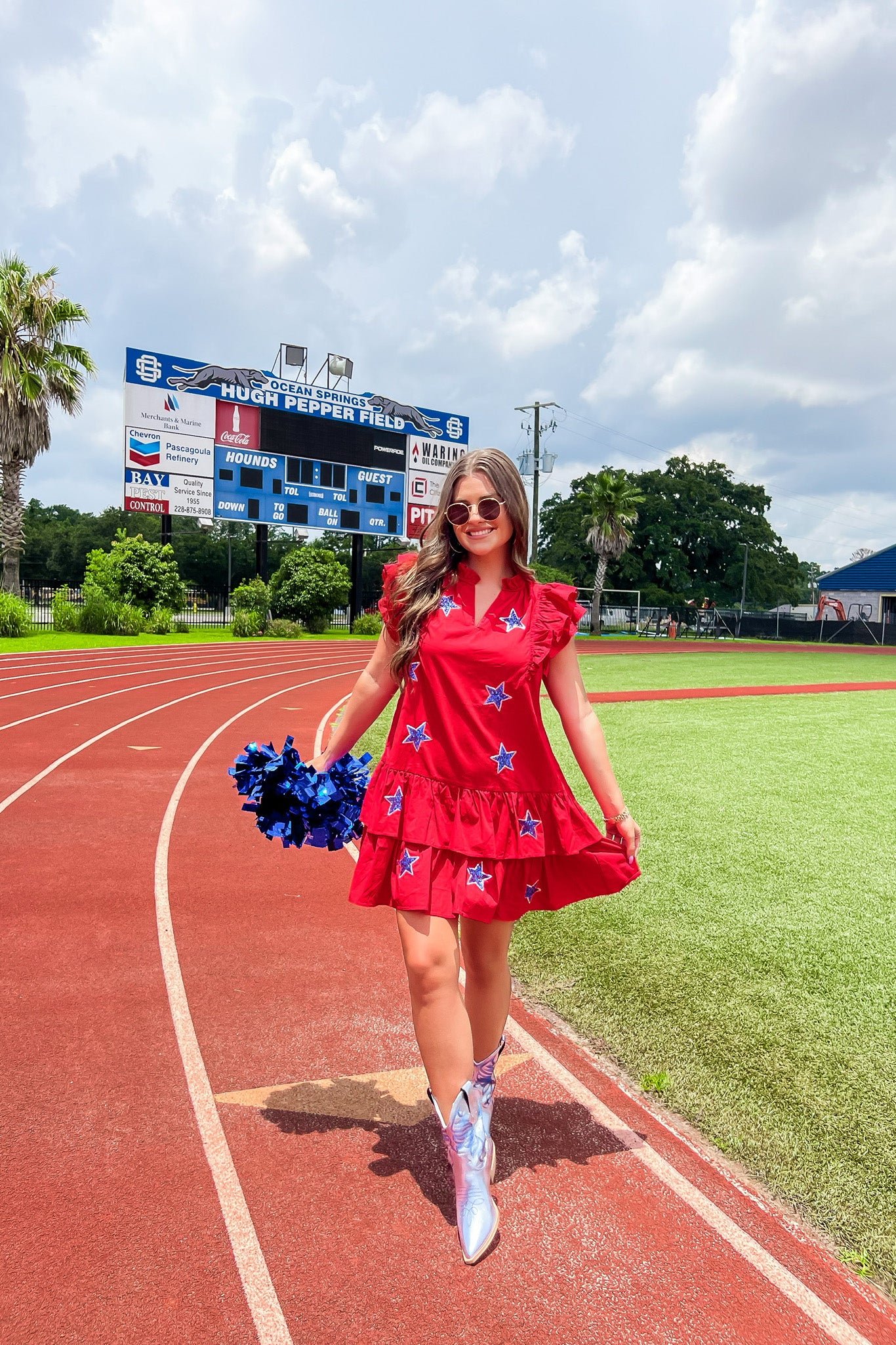 American Beauty Poplin Dress