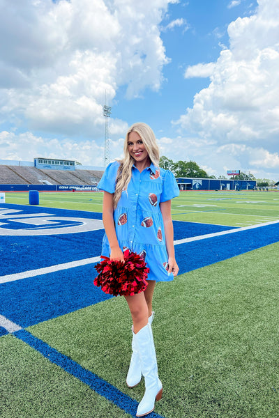 Football Is For Fridays Sequin Dress