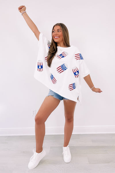 Party In The USA Sequin Top