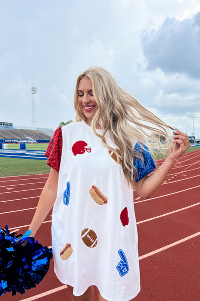 Queen Of Football Sparkles Dress