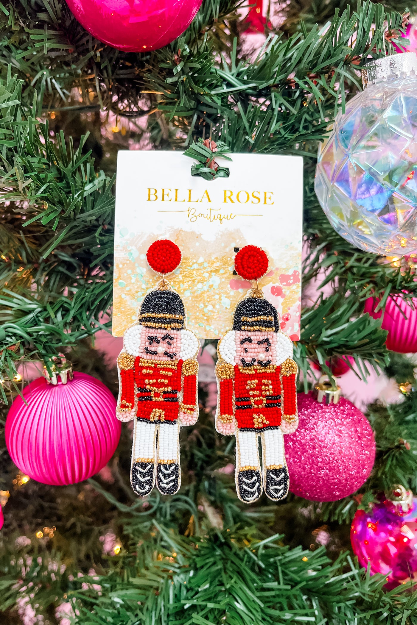 Crazy For Nutcrackers Seed Bead Earrings
