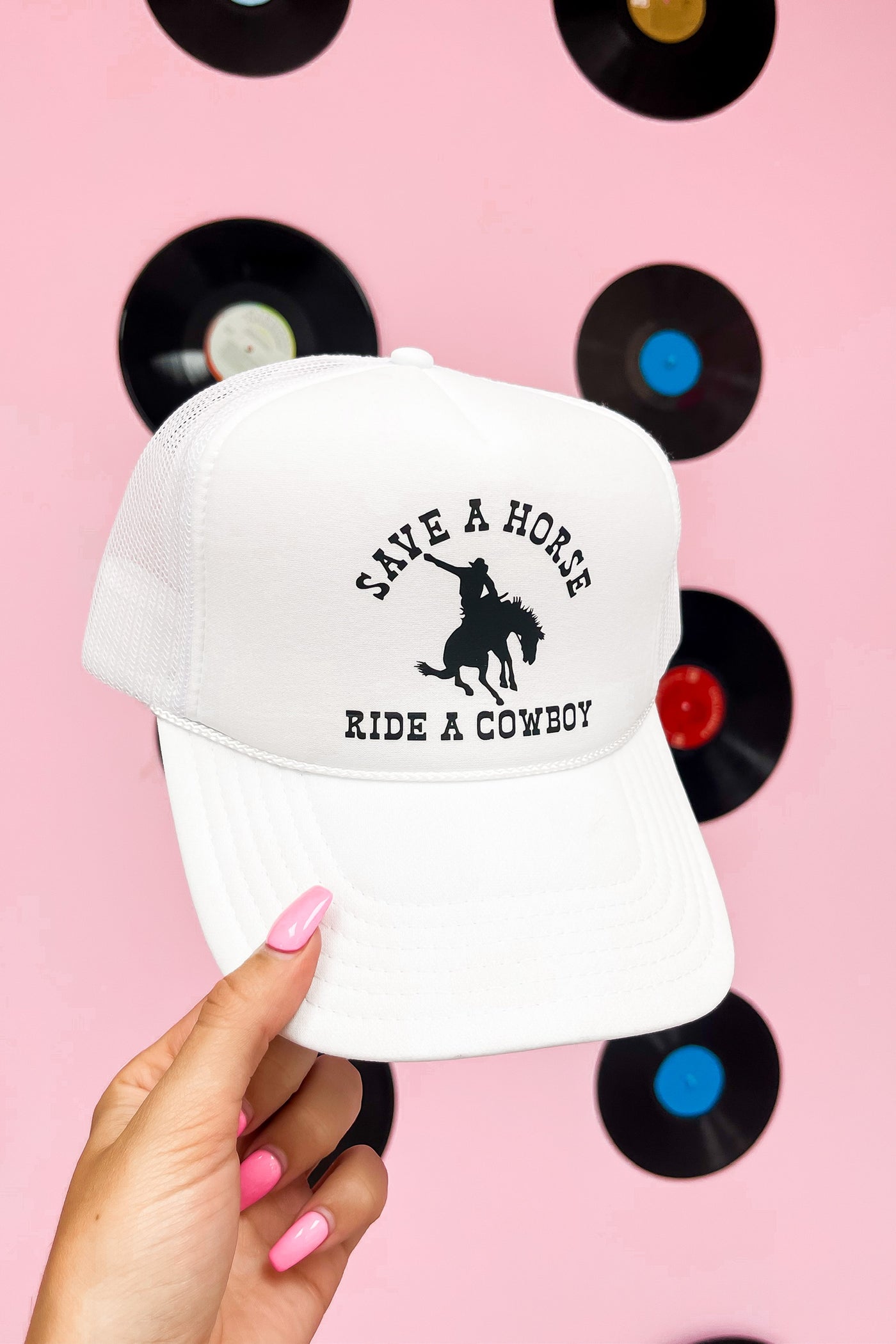Save A Horse Ride A Cowboy Trucker Hat