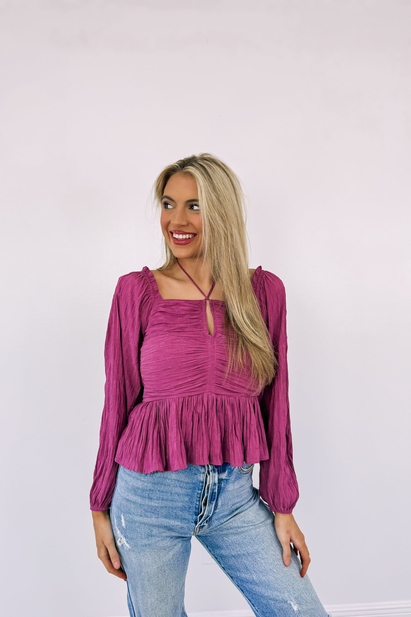 Essence Of Elegance Ruched Blouse