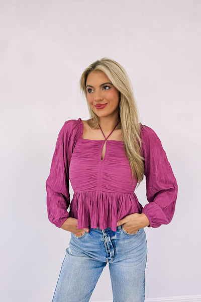 Essence Of Elegance Ruched Blouse