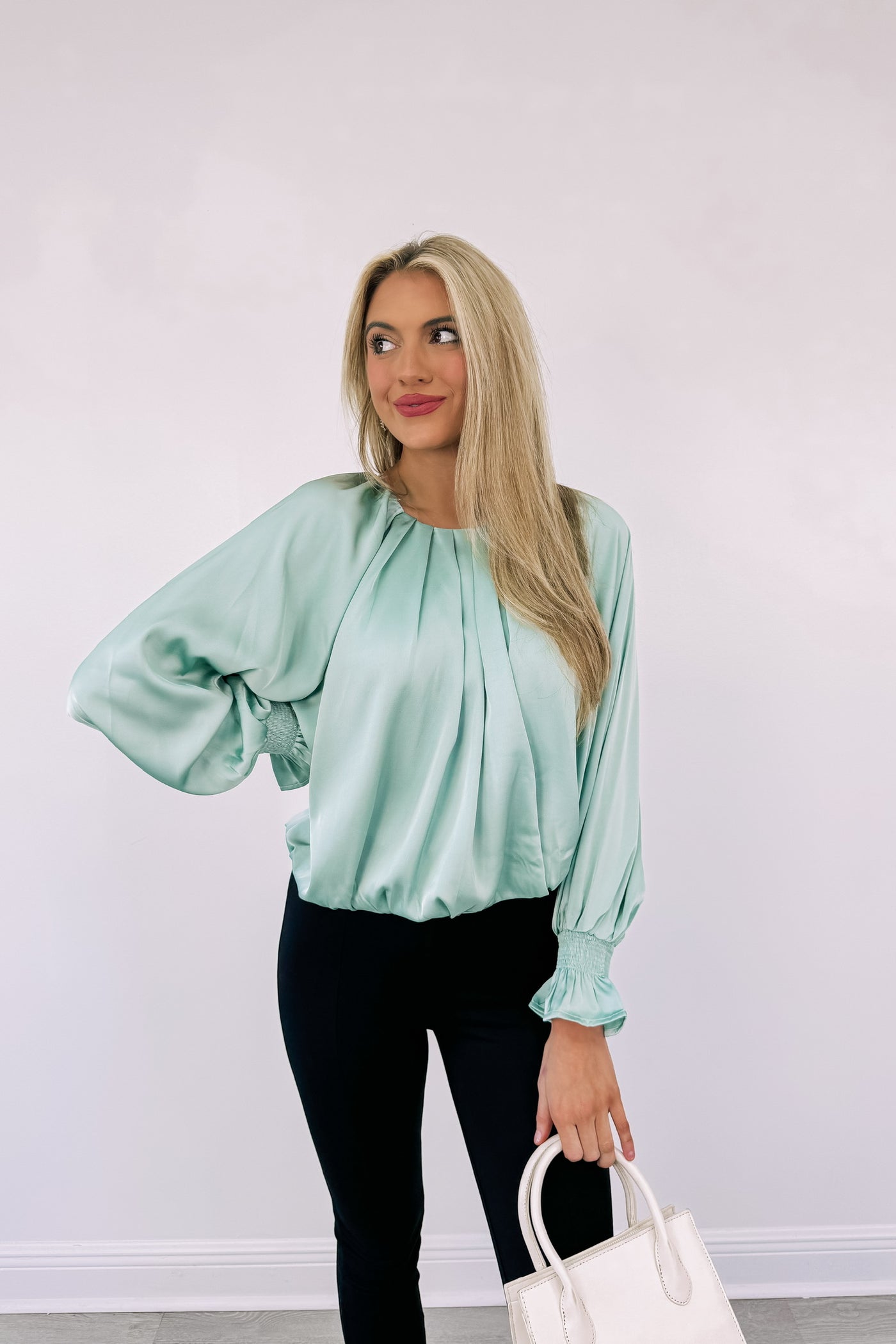 Truly Thriving Satin Blouse