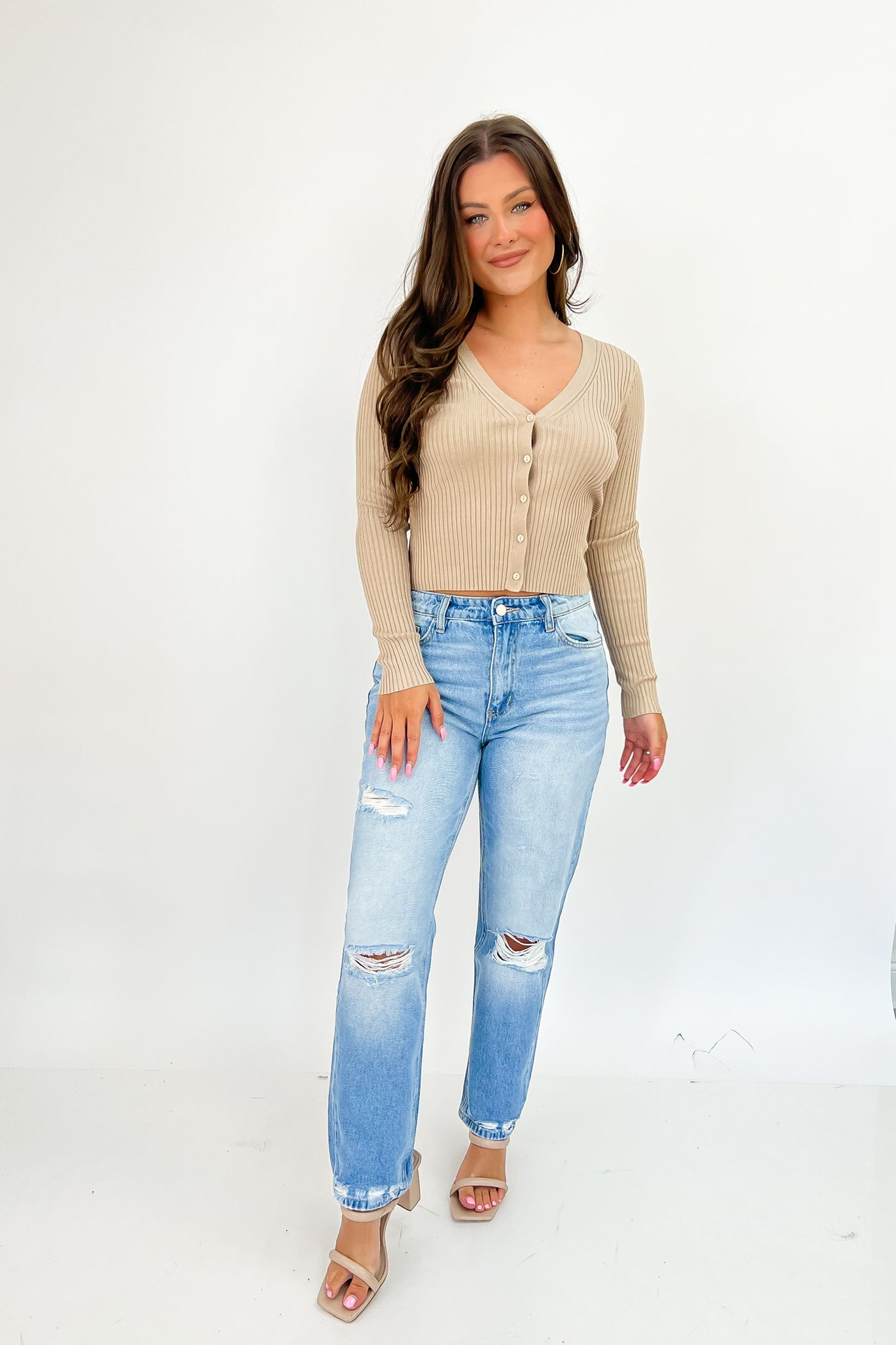 Norah High Rise Straight Jeans