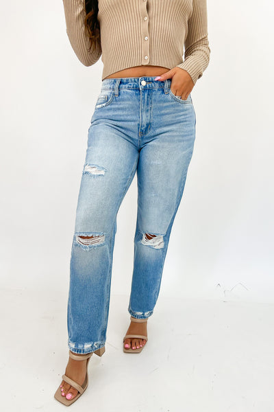 Norah High Rise Straight Jeans