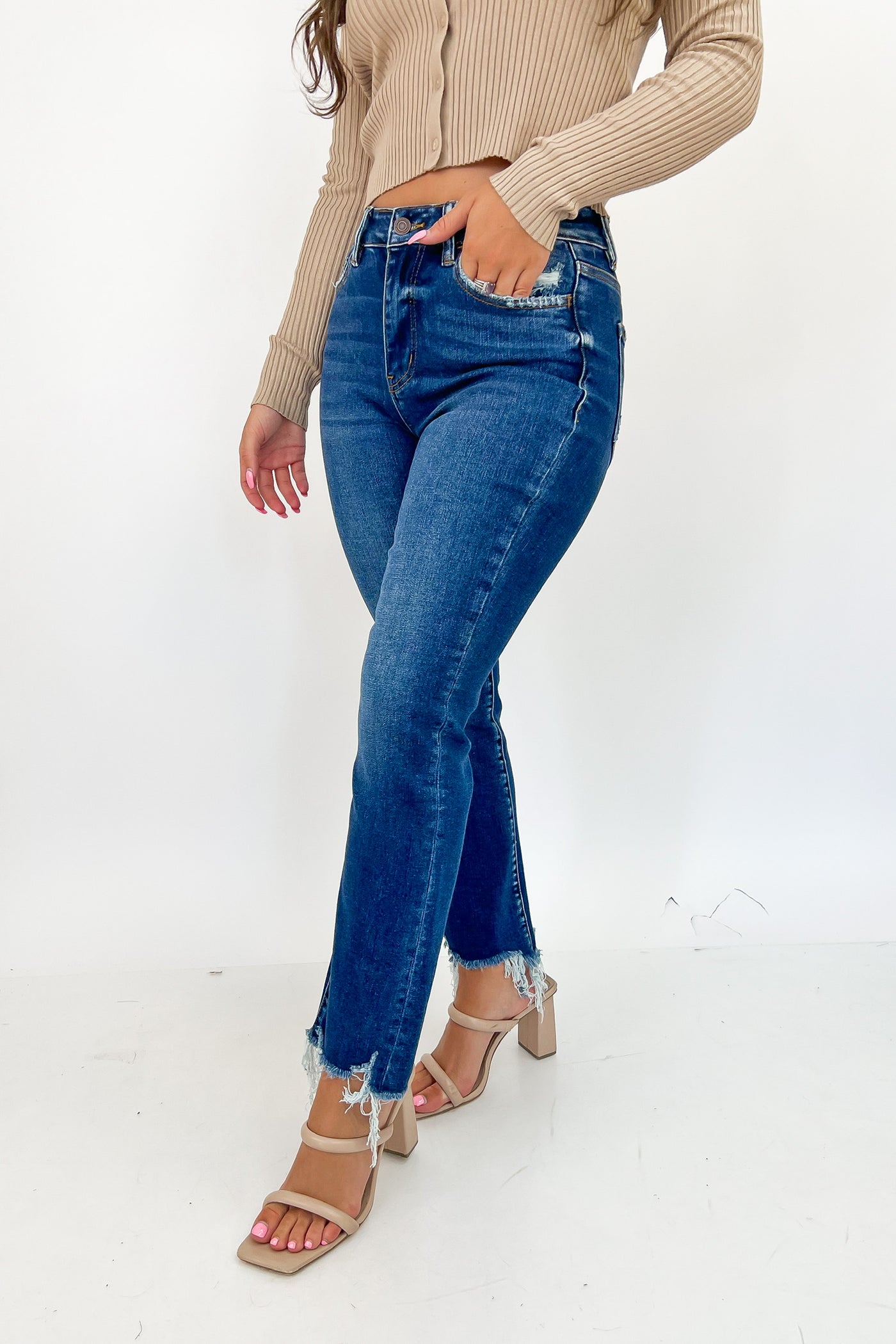 Bella High Rise Ankle Flare Jeans