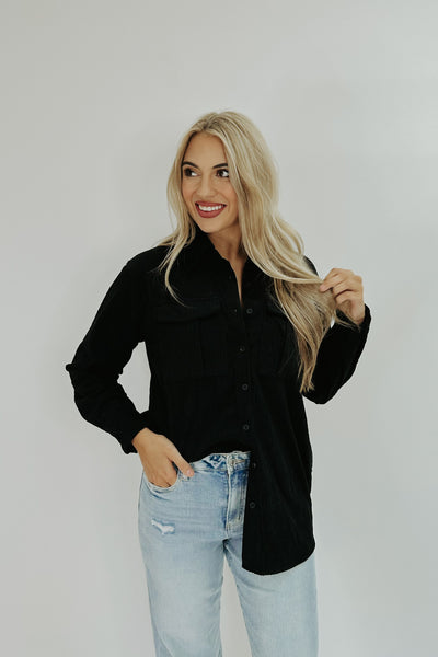 Never Going Home Corduroy Top