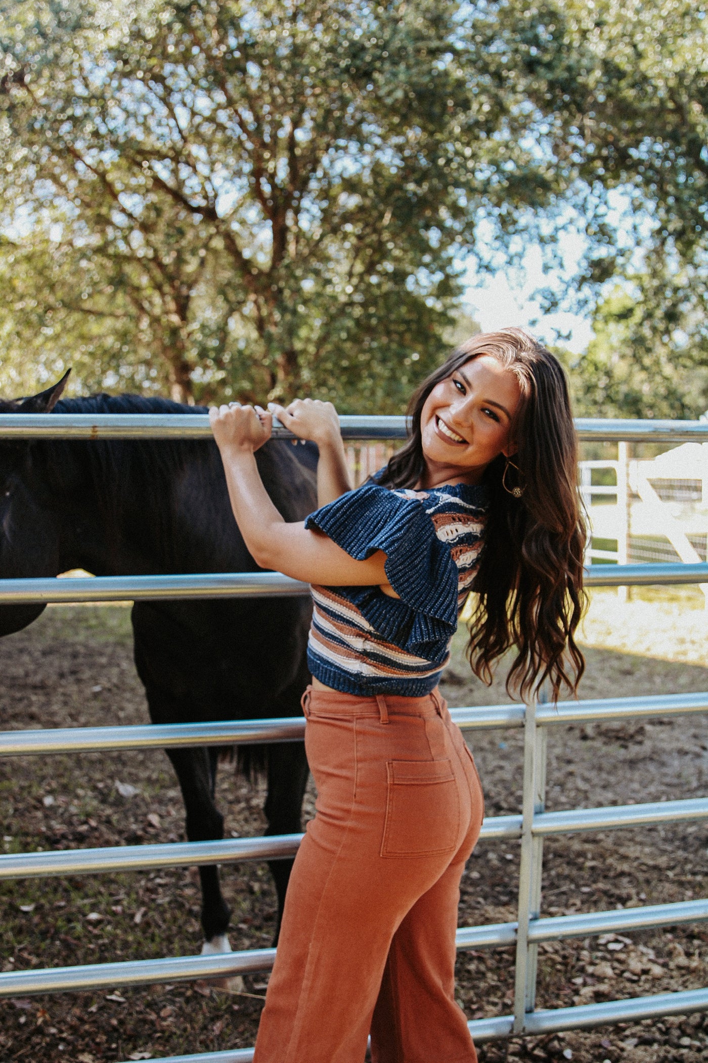 Pulling At Heart Strings Cropped Sweater