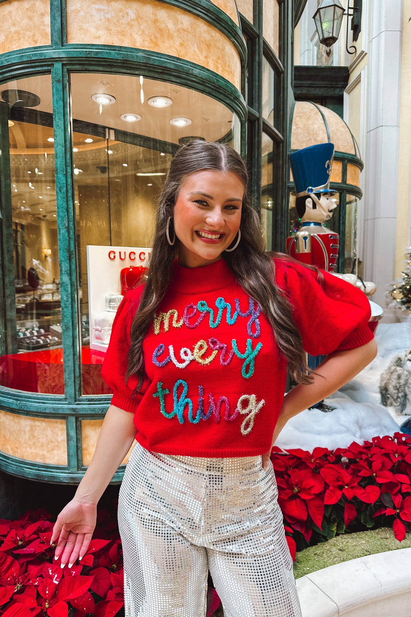"Merry Everything" Tinsel Sweater