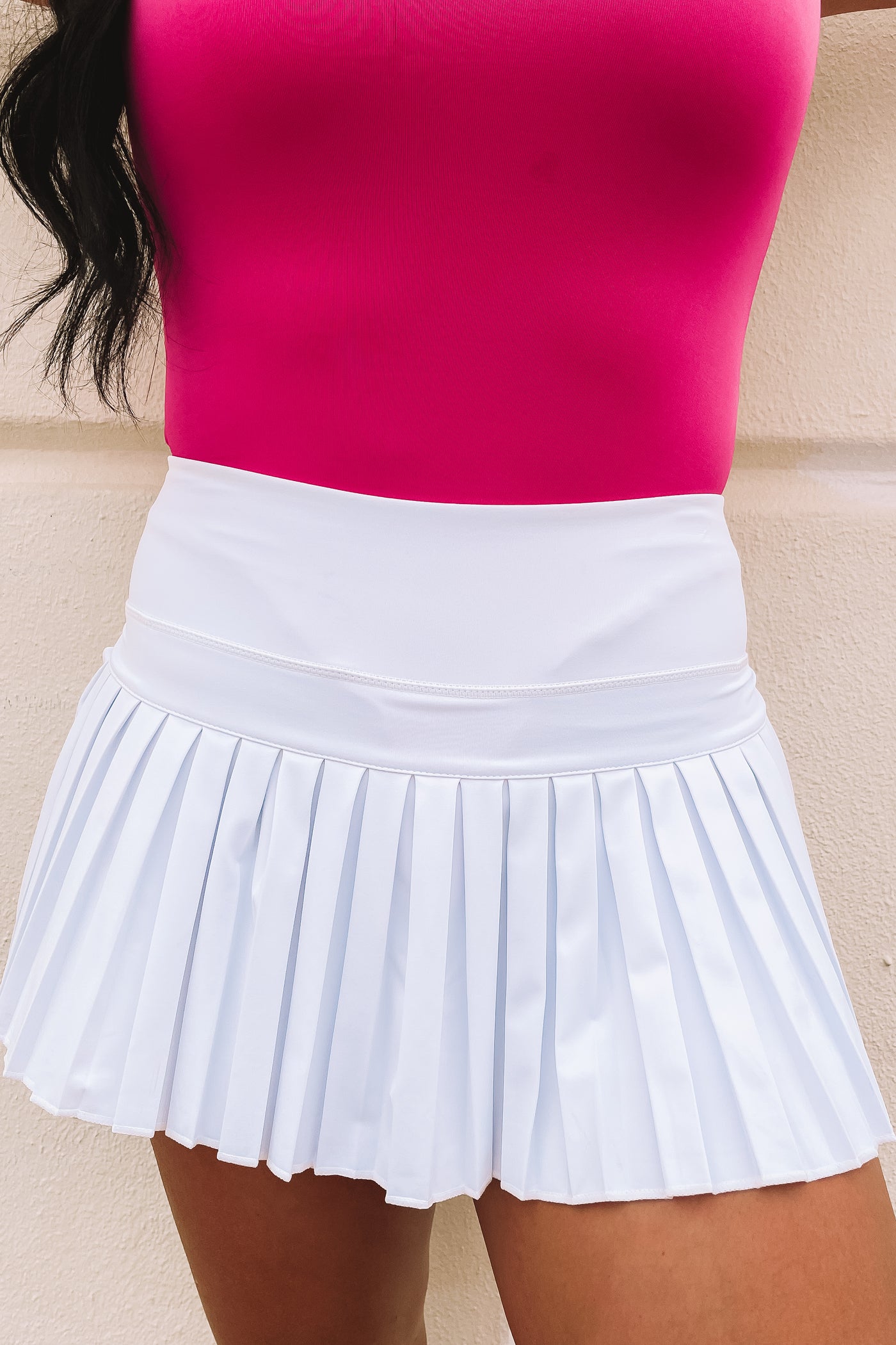 RESTOCK: Gold Hinge Pleated Tennis Skirt