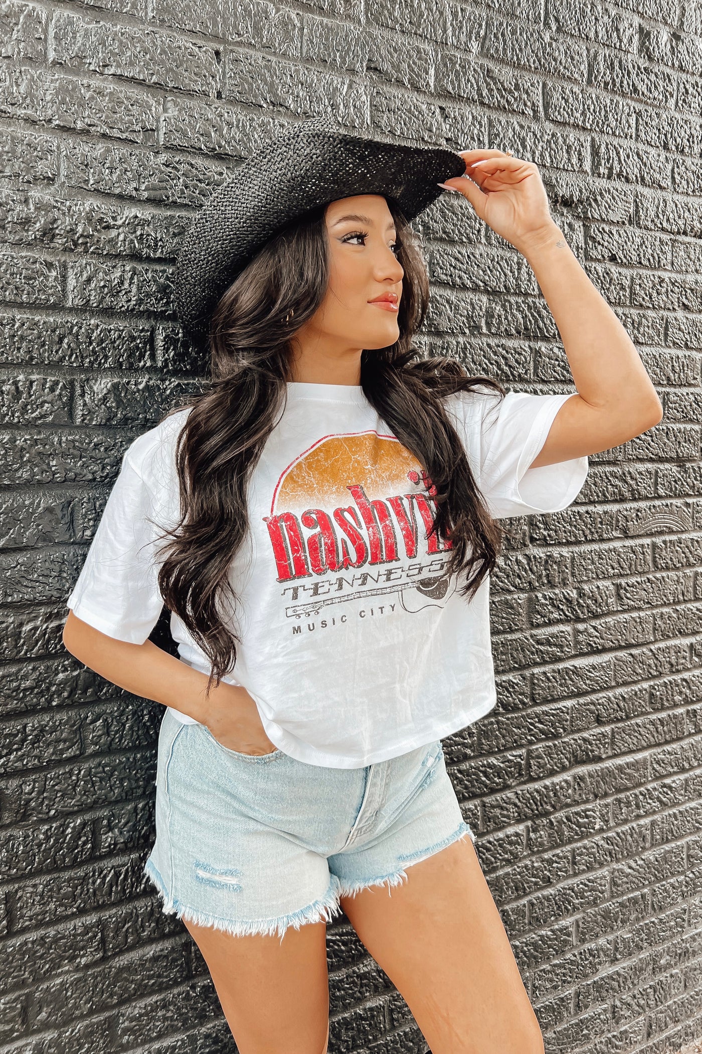 Nashville Music City Crop Top
