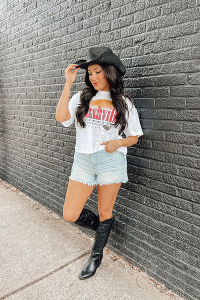 Nashville Music City Crop Top