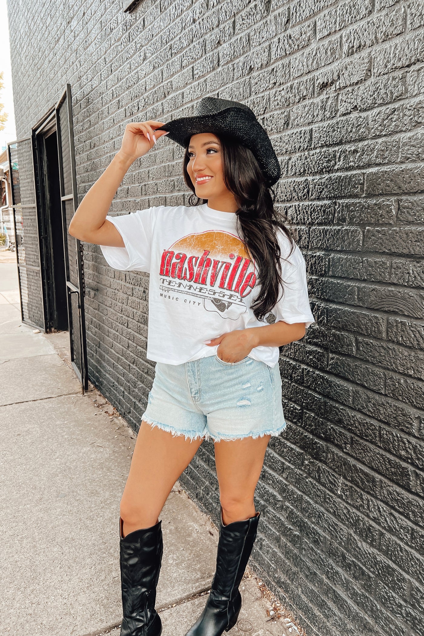 Nashville Music City Crop Top