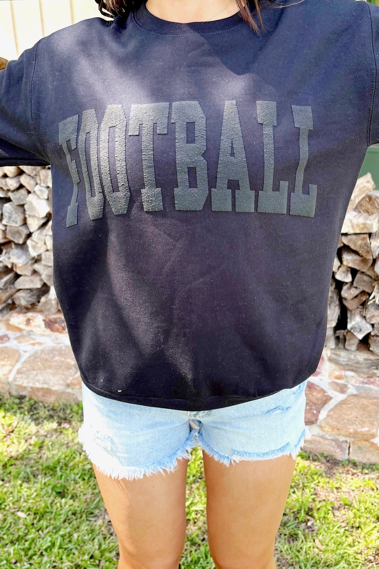 All About Football Graphic Sweatshirt