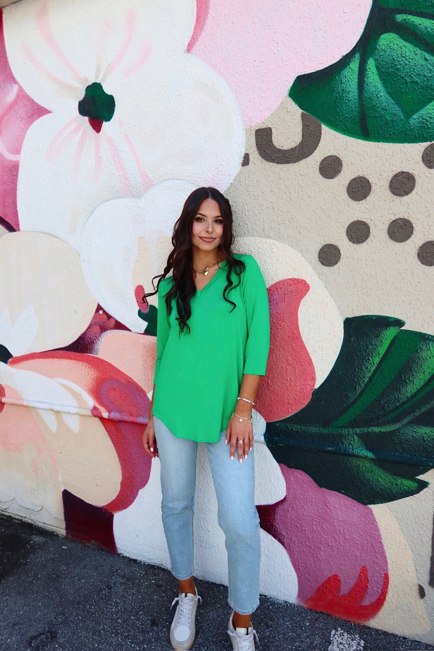 Just So Basic V-Neck Top