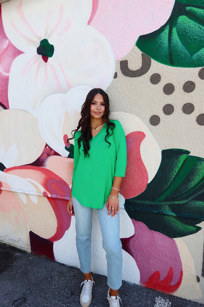 Just So Basic V-Neck Top