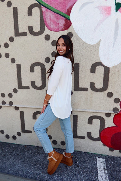 Just So Basic V-Neck Top